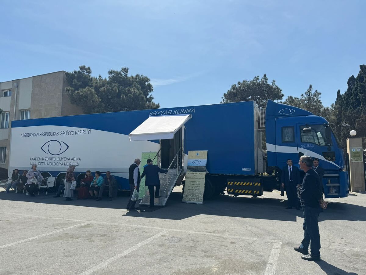24 aprel 2024-cü il tarixində Akademik Zərifə Əliyeva adına Milli Oftalmologiya Mərkəzinin Avtomobil Səyyar Klinikası tərəfindən Xəzər Sağlamlıq Mərkəzində tibbi aksiya keçirilib.